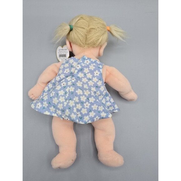 Ty Beanie Kids ANGEL 11" Doll Toy Blonde Hair Blue Floral Dress 2000 Vintage Tag - Picture 4 of 8